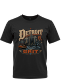 Detroit Built on Grit T-Shirt | Motor City Graphic Tee A Detroit T shirt