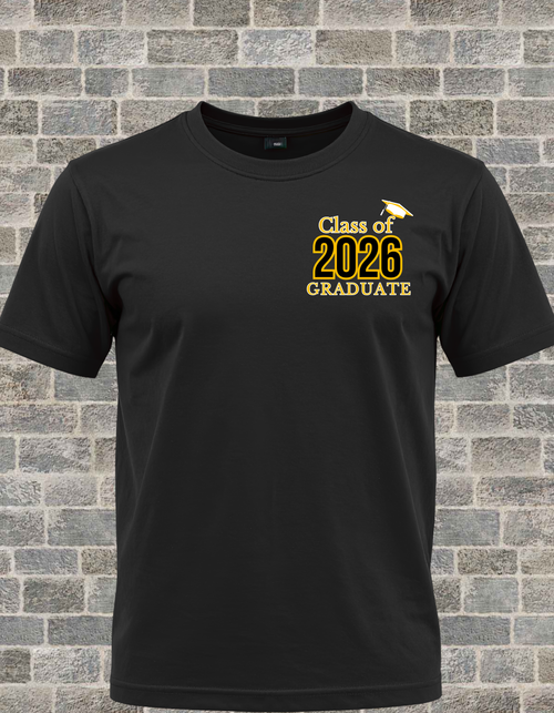 Class of 2026 Graduate T-Shirt | Graduation Tee | Senior Shirt 2026