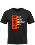The Harder You Work Graphic Tee – Motivational Statement Shirt.