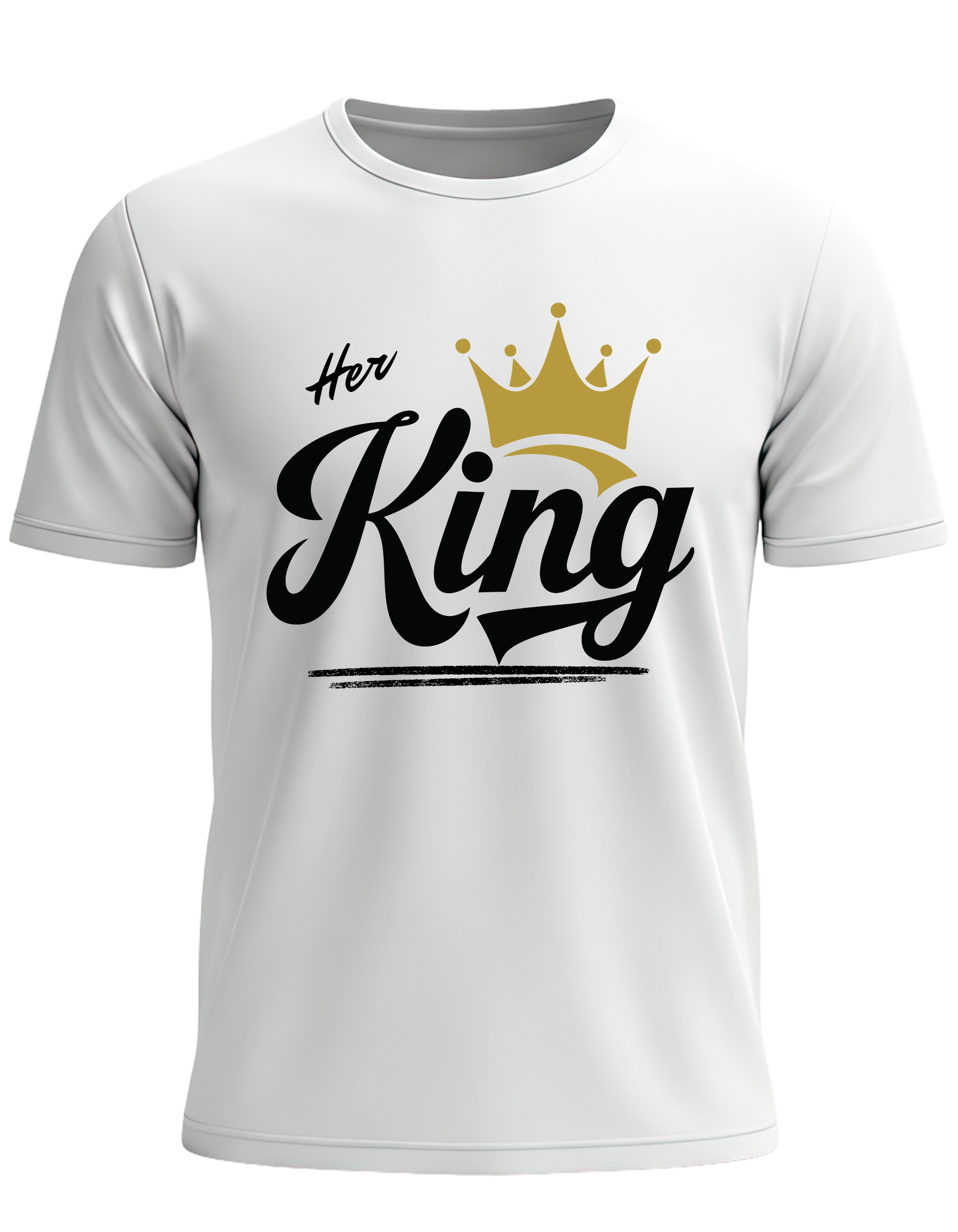 Her King T-Shirt – Couples Matching Shirt, King Crown Tee, Gift for Him