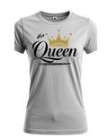 His Queen Crown Graphic Tee – Bold Couples Matching Shirt