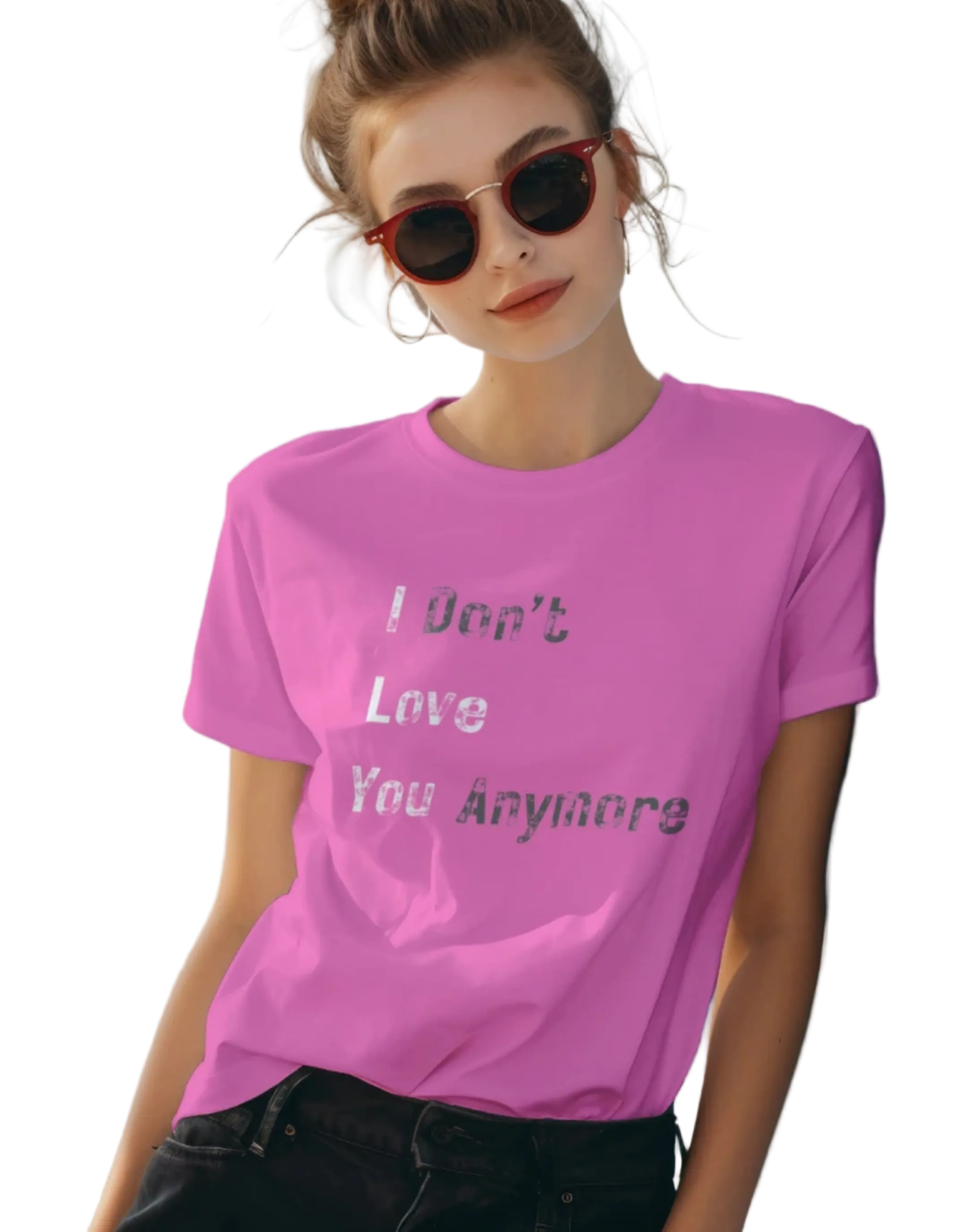 I Don't Love You Anymore Graphic T-Shirt | Heartbreak & Moving On Tee  Description