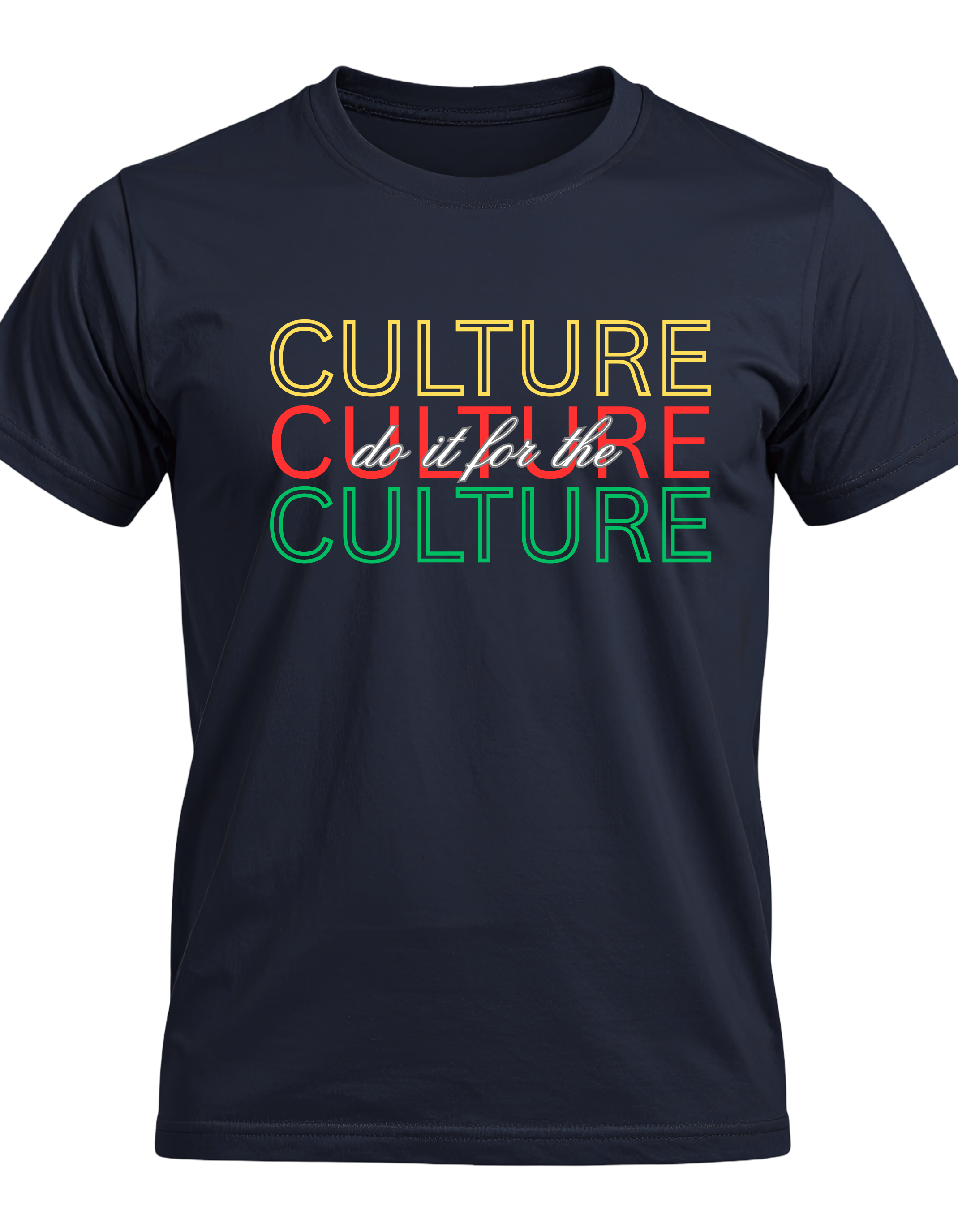 "Do It For The Culture" black T-shirt Red, Yellow, & Green Graphic Tee