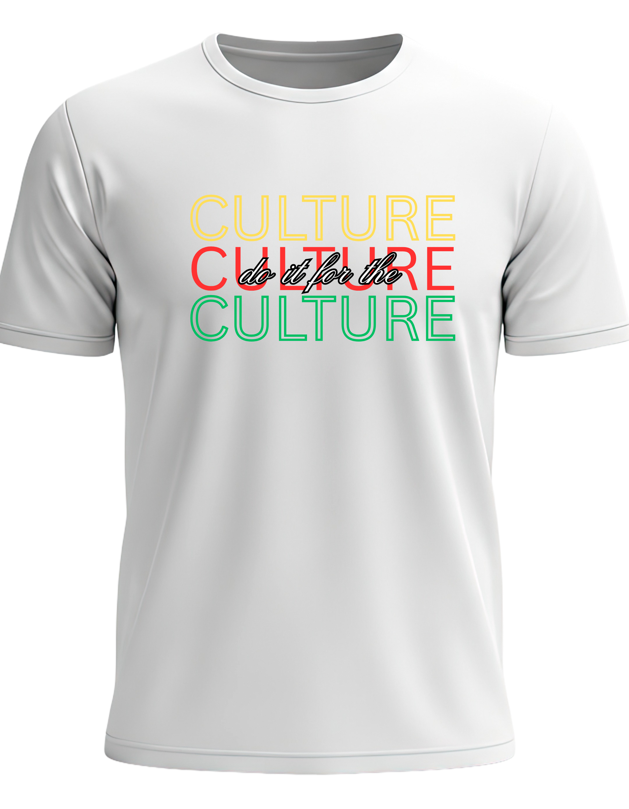 "Do It For The Culture" black T-shirt Red, Yellow, & Green Graphic Tee