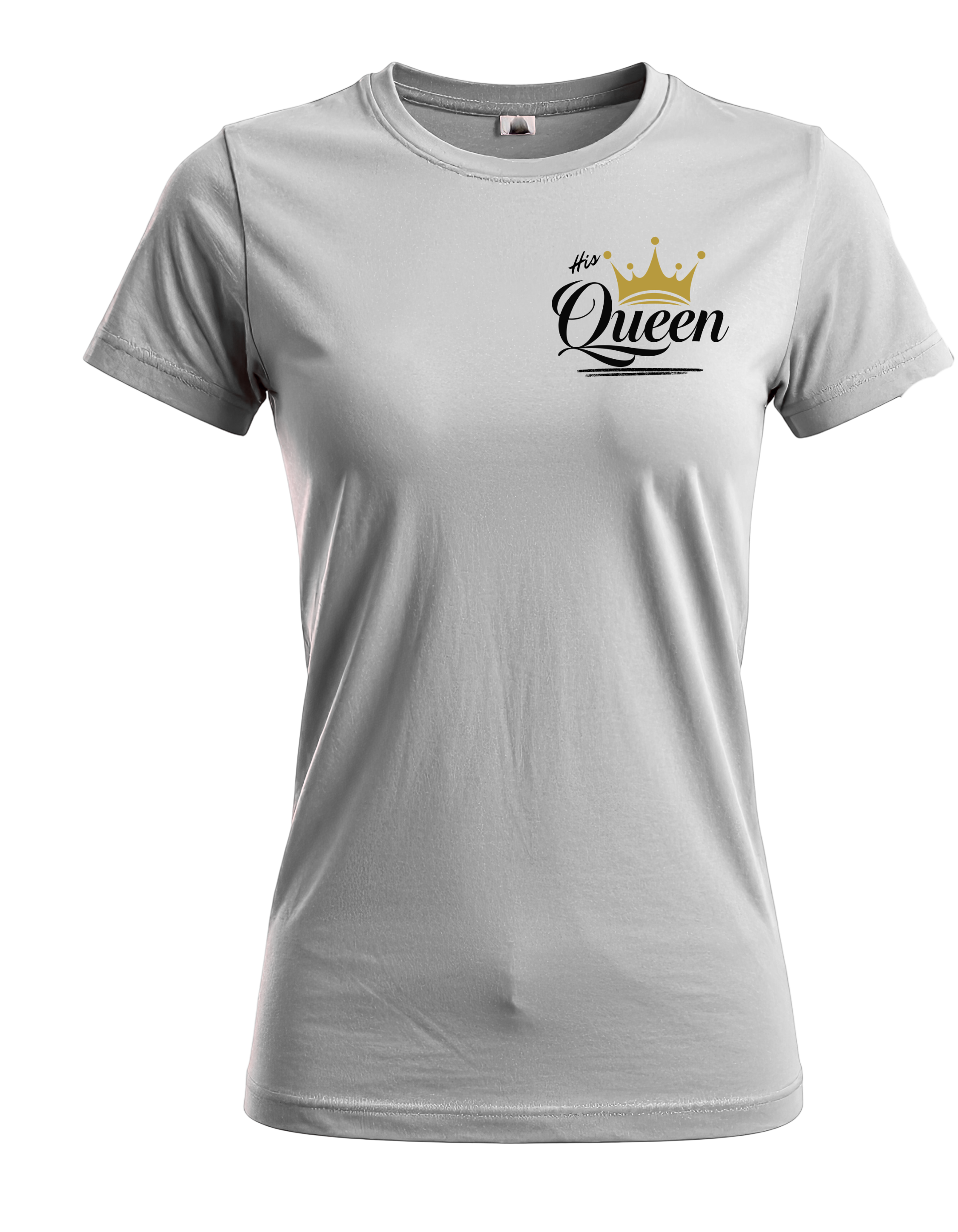 His Queen Crown Graphic Tee – Bold Couples Matching Shirt