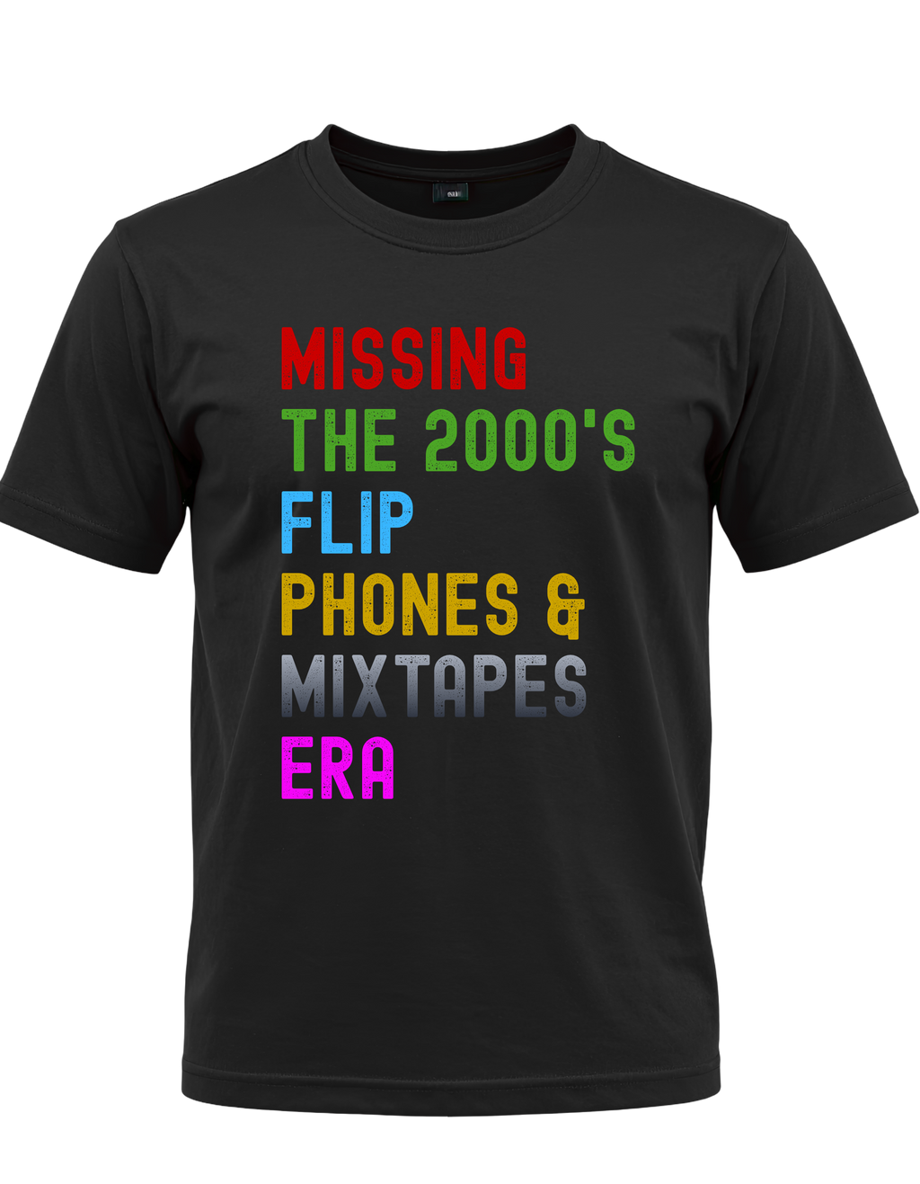 2000s Nostalgia Shirt – Flip Phones & Mixtapes Era Graphic Tee