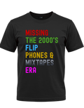 2000s Nostalgia Shirt – Flip Phones & Mixtapes Era Graphic Tee