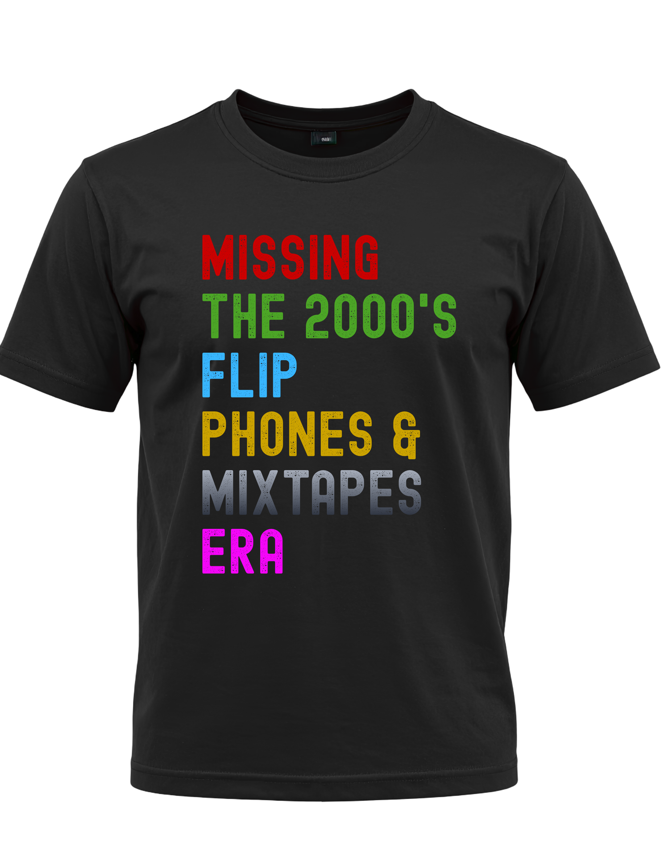 2000s Nostalgia Shirt – Flip Phones & Mixtapes Era Graphic Tee