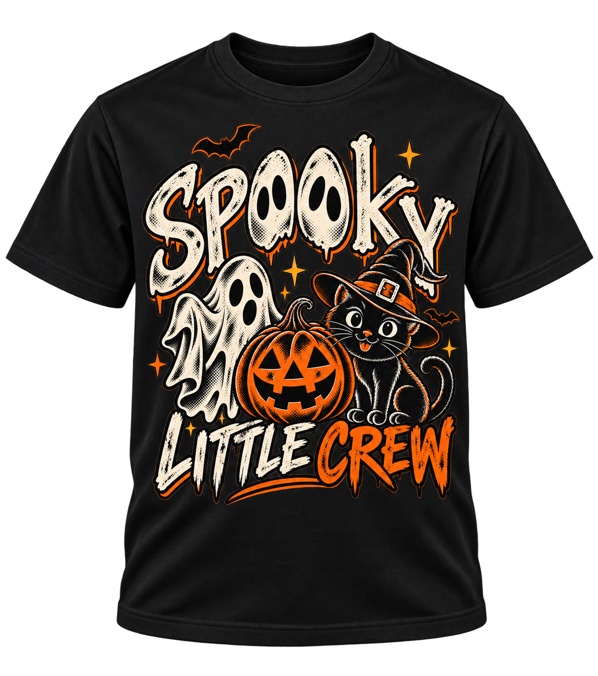Spooky Little Crew youth black Halloween T-shirt
