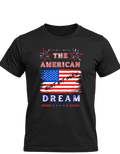 The American Dream Built Not Given Shirt | Patriotic American Flag Graphic Tee