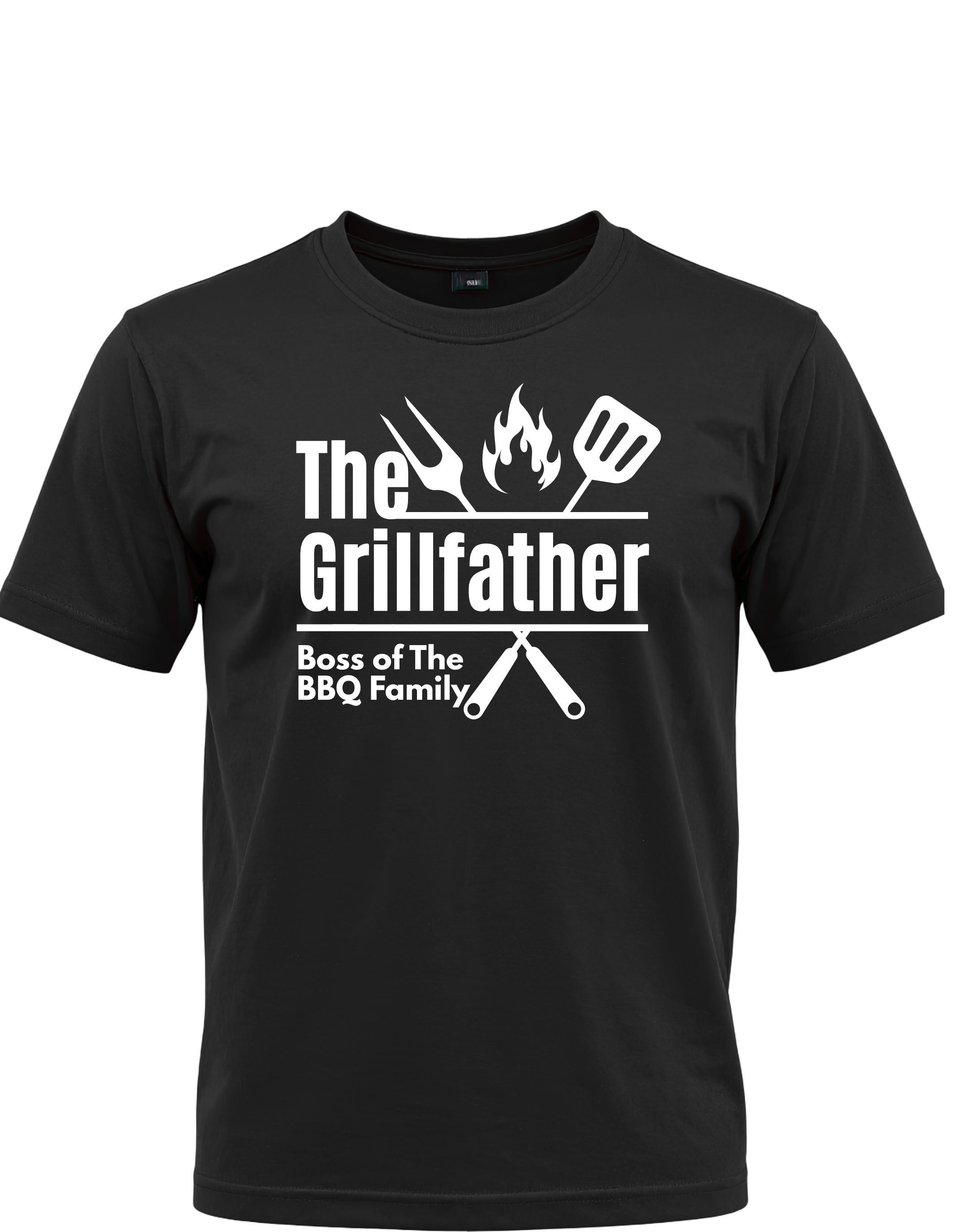 The Grillfather™ – Boss of the BBQ Family Funny Grilling T-Shirt