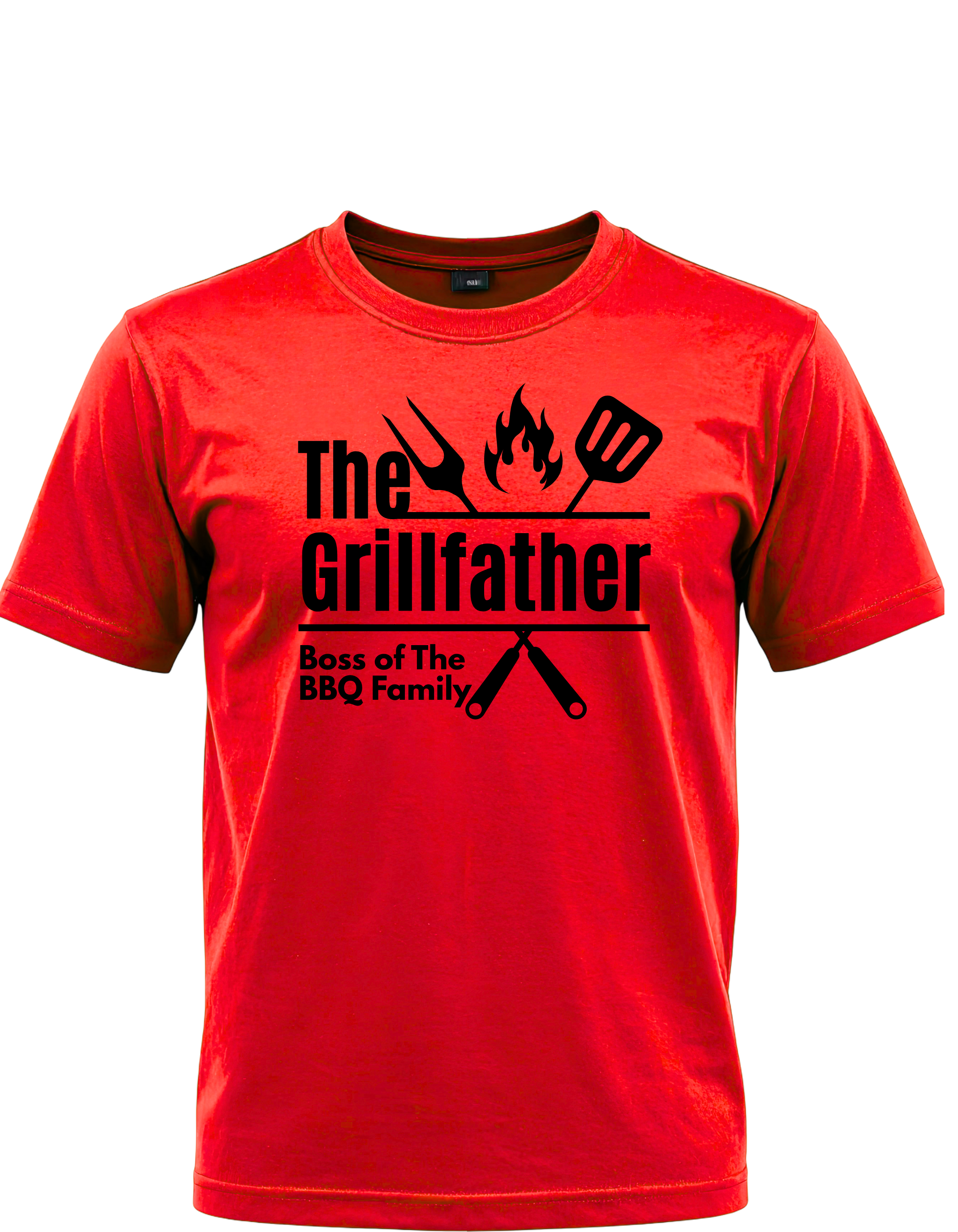 The Grillfather™ – Boss of the BBQ Family Funny Grilling T-Shirt